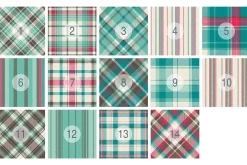 #65 Pretty Pattern Plaids EPS + JPG