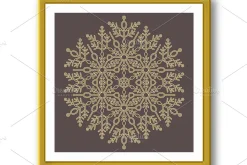 Pretty Vector Round Snowflake
