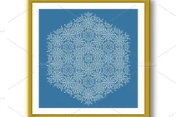 Pretty Vector Round Snowflake