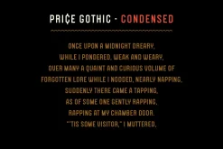 Price Gothic Font Family