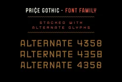 Price Gothic Font Family