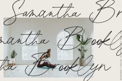printed moments//modern casual font
