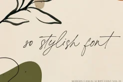 printed moments//modern casual font