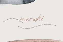 printed moments//modern casual font