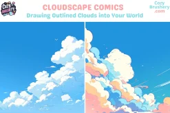 Procreate Comic Cloud Outline Brush