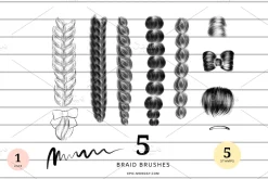 Procreate Curly Hair Brushes