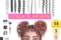 Procreate Curly Hair Brushes
