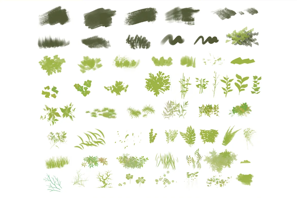 Procreate Ghibli Nature Brushes