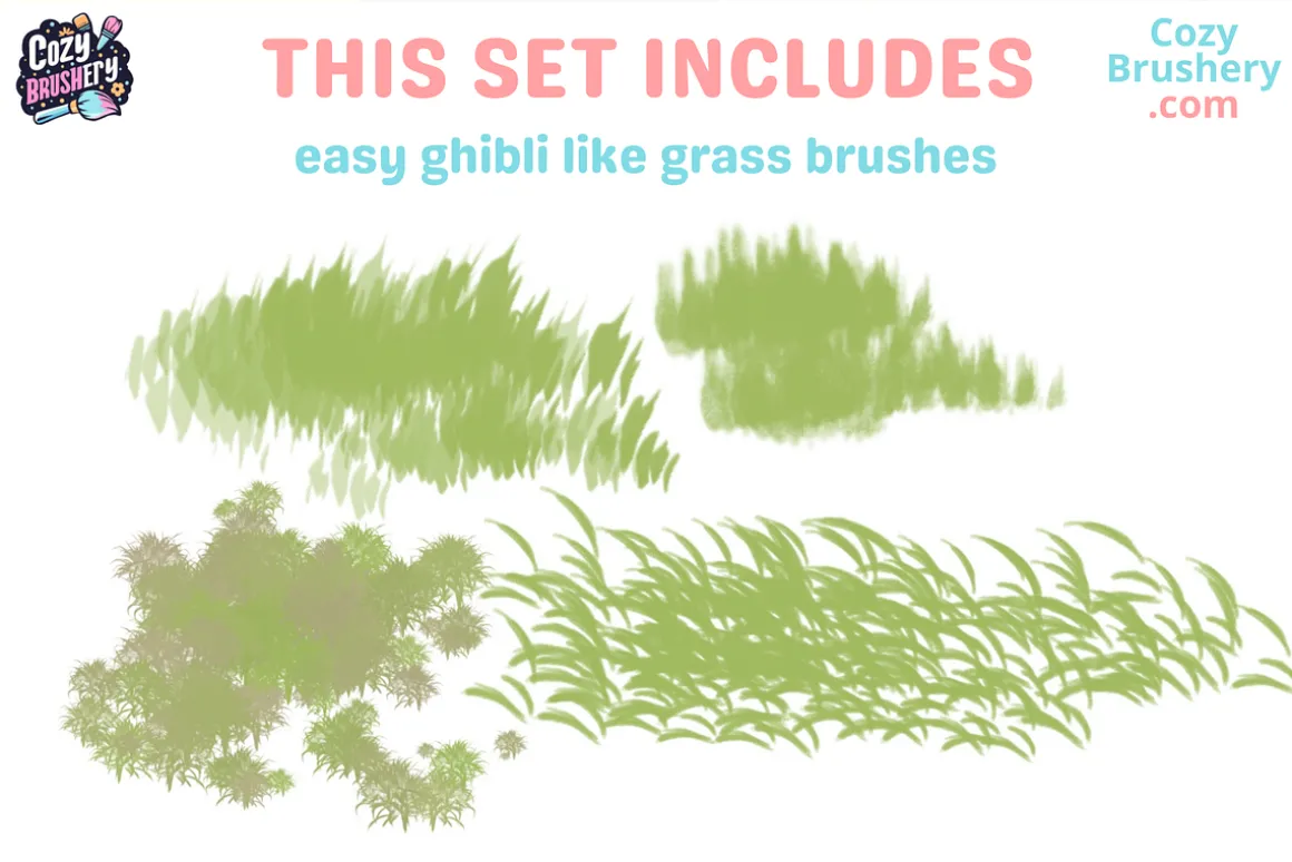 Procreate Ghibli Nature Brushes