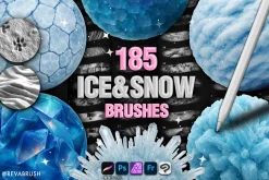 Procreate Ice & Snow texture brushes