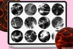 Procreate Volcano Fire texture brush