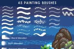 179 Procreate All in Pixel art brush