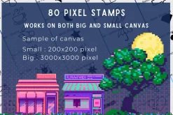 179 Procreate All in Pixel art brush