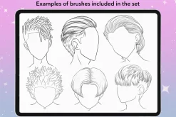 Procreate Anime Hair Face brushes