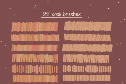 20+ Procreate book shelf brushes