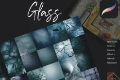 Procreate Brush Stamp Glass