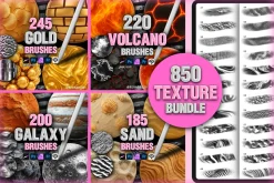 Procreate BUNDLE Texture brushes