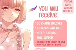 Procreate Chains Face brushes