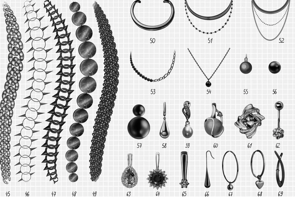 Procreate Chains Jewelery brushes