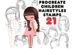 Procreate Children Hairstyles