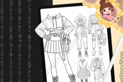 200 Procreate Clothing stamp brushes