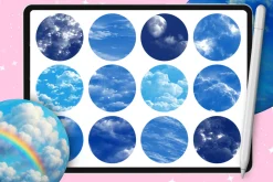Procreate Cloud Sky texture brushes