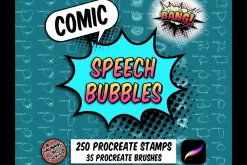Procreate Comic Speech Bubbles Set