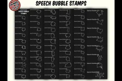 Procreate Comic Speech Bubbles Set