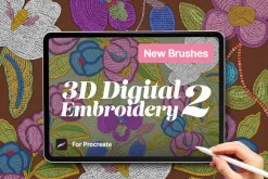Procreate 3D Digital Embroidery #2