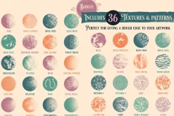 Procreate Design Brush Stamp Kit 2