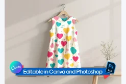 Procreate Dress Pattern Mockup