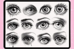 Procreate Eye Female Face brushes