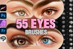 Procreate Eye Female Face brushes