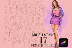 Procreate figure stamps