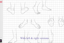 Procreate Foot Body Guide Feet Stamp