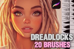 Procreate Hair Dreadlocks Brushes
