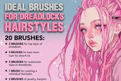 Procreate Hair Dreadlocks Brushes