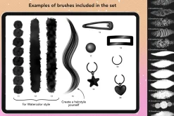 Procreate Hair Dreadlocks Brushes