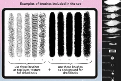 Procreate Hair Dreadlocks Brushes