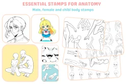 Procreate Human Body Bundle