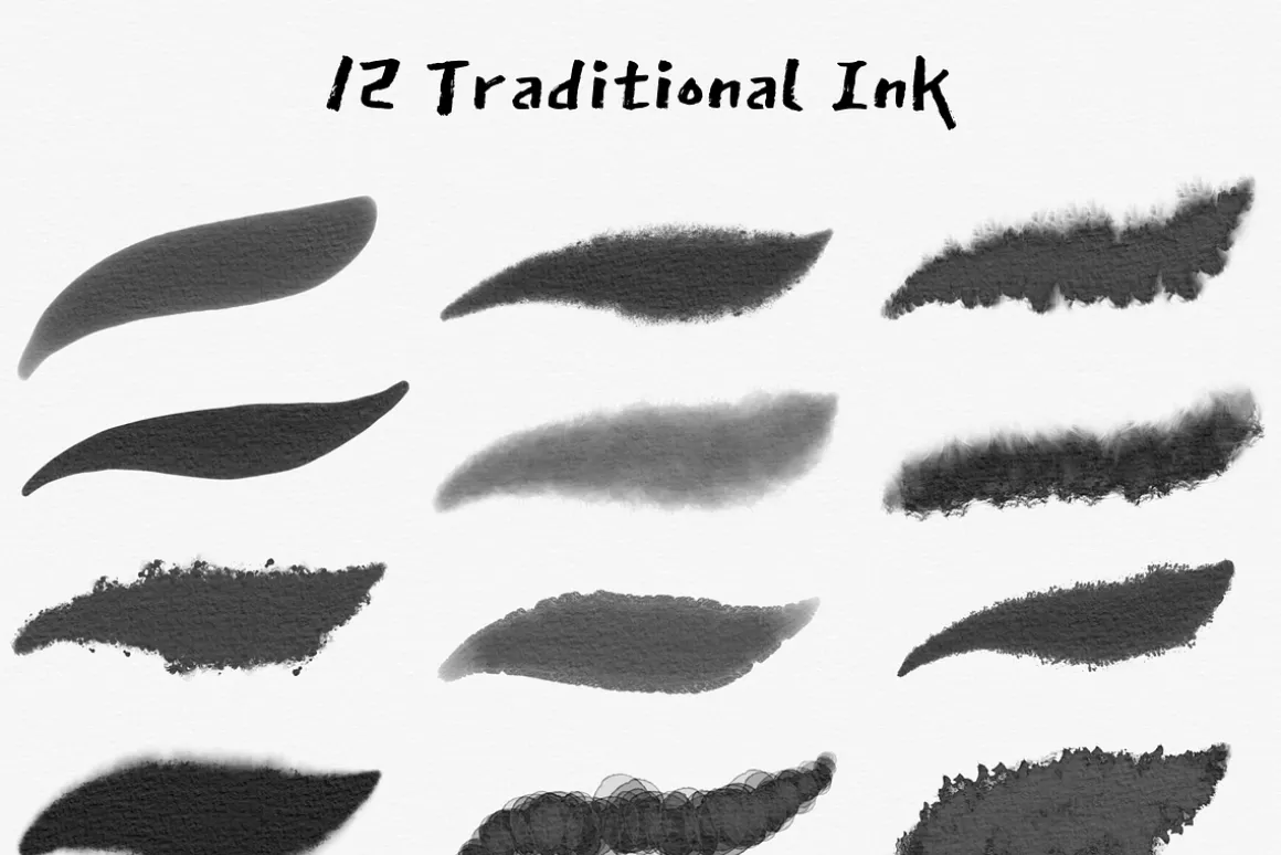 Procreate Japanese ink brush&stamps