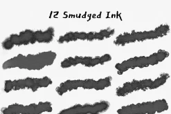 Procreate Japanese ink brush&stamps