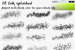 Procreate Japanese ink brush&stamps
