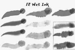 Procreate Japanese ink brush&stamps
