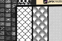 130 Procreate Japanese Pattern Brush
