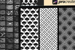 130 Procreate Japanese Pattern Brush
