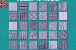 Procreate Knit Stitches Brush Set