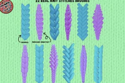 Procreate Knit Stitches Brush Set