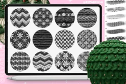 200 Procreate Knit Texture Brushes