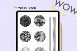 Procreate lace texture brushes